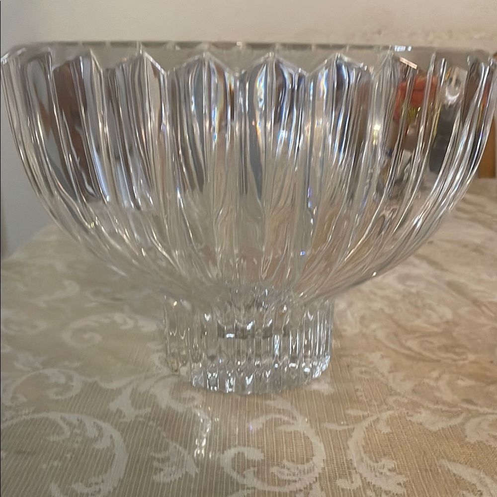 Elegant Crystal Heavy Glass Bowl